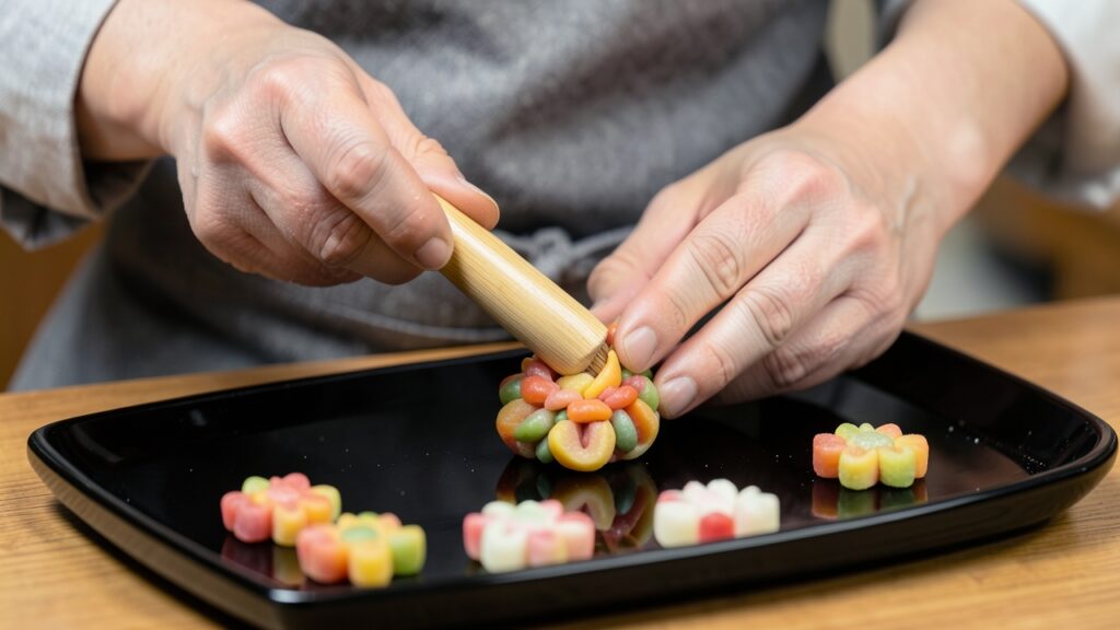 食育白書に出てくるお菓子の話題。スナック菓子メーカーの出張授業から生菓子の文化財まで